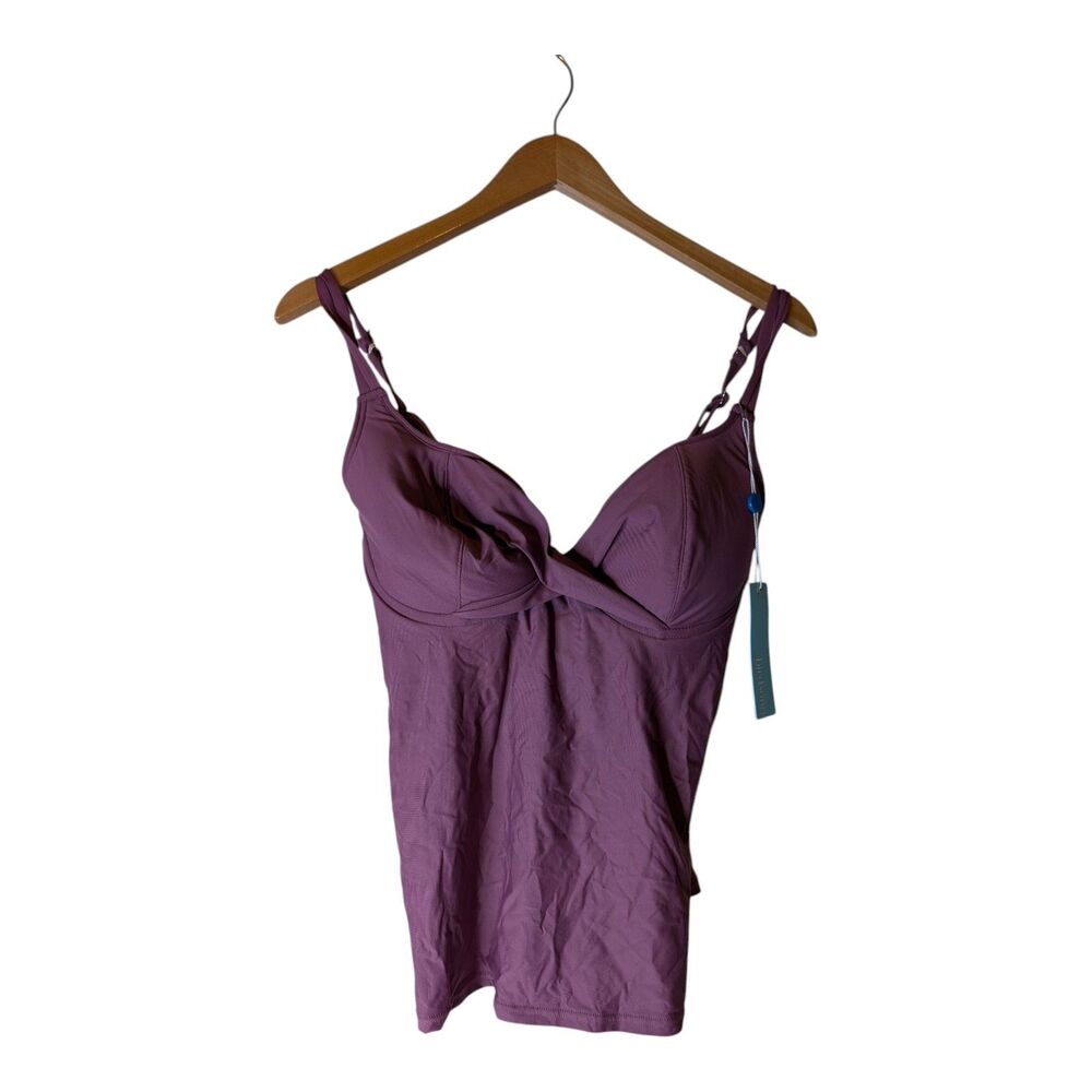 Birdsong 32DDD RAYLEIGH SKY Underwire Wrap Tankini Swim Top NWT #S10149